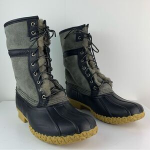 NWOT L.L. Bean Women’s Signature Wicked Good Foldover Shearling Duck Boots Sz 9